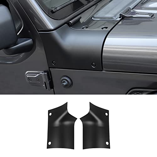 Cowl Body Armor Outer Cowl Covers Corner Guards Compatible with 2018-2025 Jeep Wrangler JL JLU & Jeep Gladiator JT 2/4 Door(Matte Black)