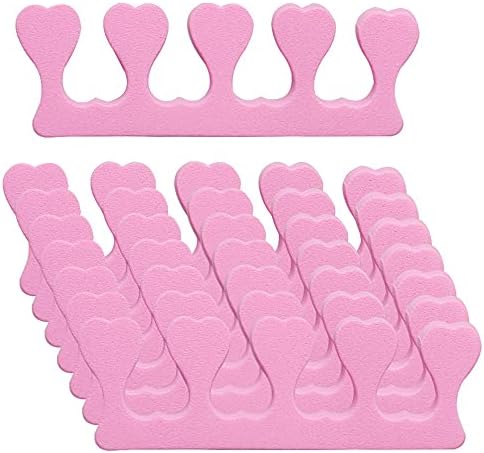 20 Pcs Sponge Toe Separators, Finger Divider Spacer Toe Separators for Men Women Nail Art Pedicure Manicure Polishing Coating Gel Painting Beauty Accessories