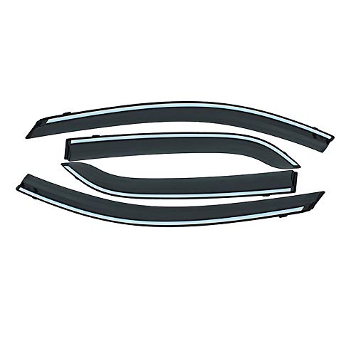 Deflecteurs d'air Déflecteurs de Vent pour SKODA KAROQ 2018 2019, Fenêtre en ABS Viseur Versière Shades Sun Rain Déflector Guard Attente Cover