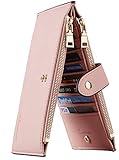Travelambo Leather Wallets for Women Slim RFID Blocking Bifold Credit Card Holder Wallet
