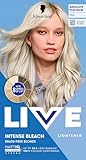 Schwarzkopf LIVE Intense Bleach 00A Absolute Platinum Hair Lightener, Intense Bleach for up to 8 Levels of Lift, with HaptiQ Anti-Damage System, Anti-Yellow Effect