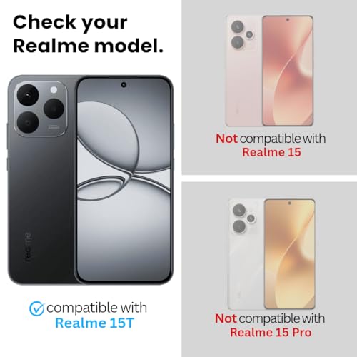 Image of Military-Grade Gorilla Tempered Glass Screen Protector for Realme 15T 5G (Anti-reflection Technology) Full Screen Coverage, Scratch & Shockproof with Easy Installation Kit