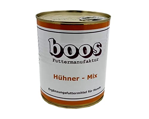 6 Stück (Dosen) Boos Hühner Mix 800g