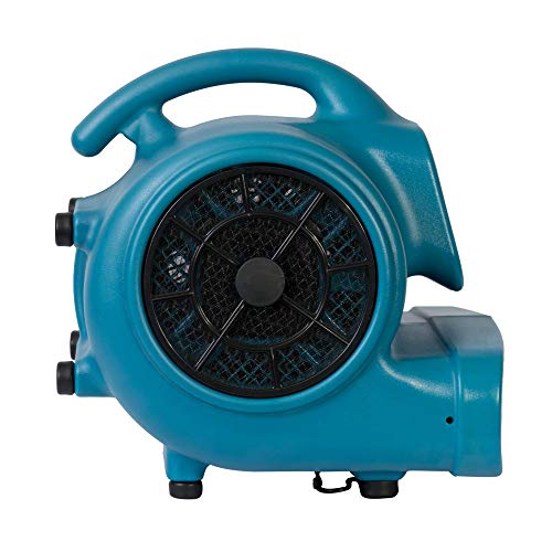 Image of XPOWER X-430TF Pro 1 /3 HP 2000 CFM Centrifugal Air Mover, Carpet Dryer, Floor Fan, Blower, Timer, Filter, for Water Damage Restoration, Janitorial, Plumbing, Home Use,Blue