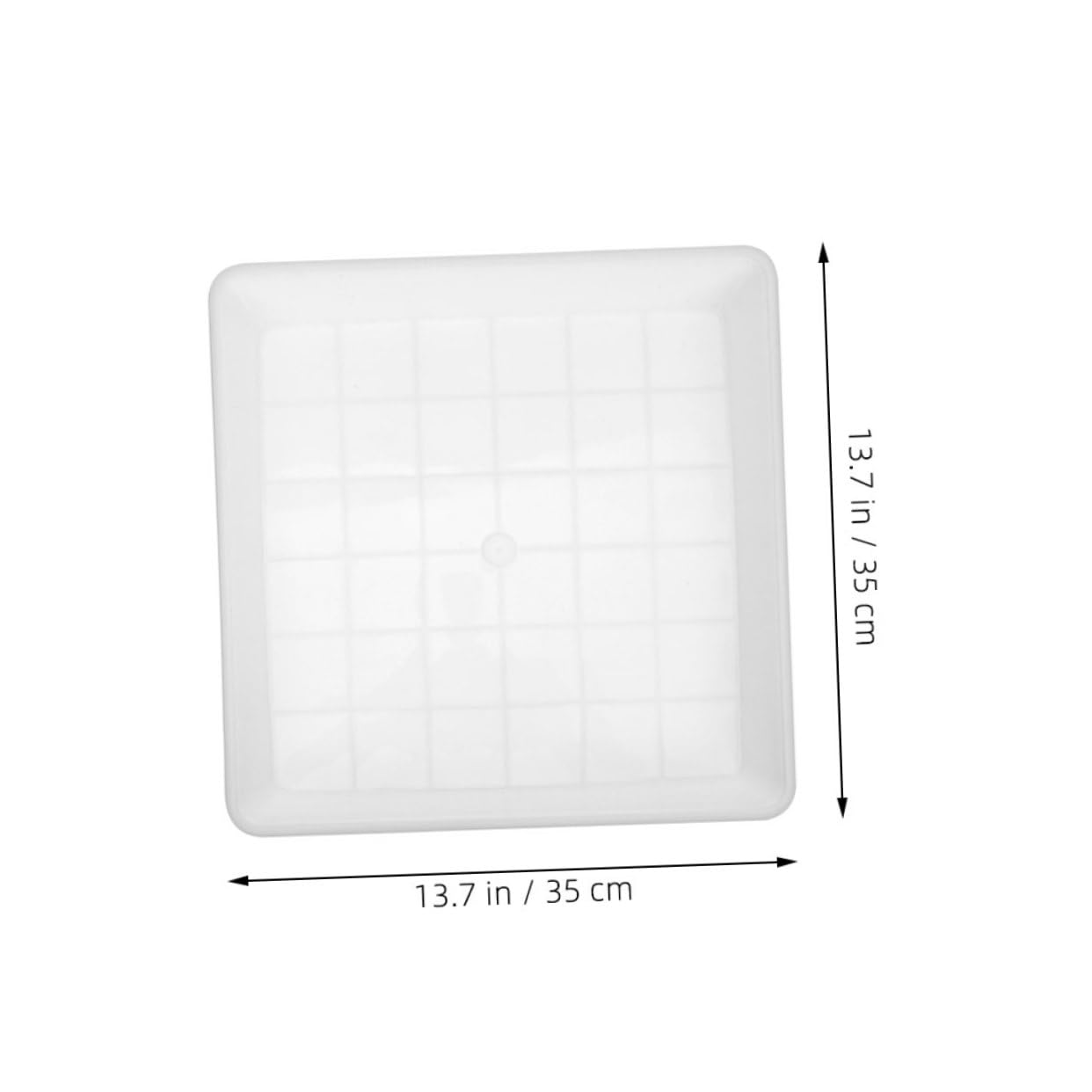 UPKOCH 2 Platillos para Macetas Cuadrados De Plástico Grueso 13.77 Pulgadas Bandeja De Goteo para Plantas Suculentas Jardín Interior Y Exterior Recolección De Agua
