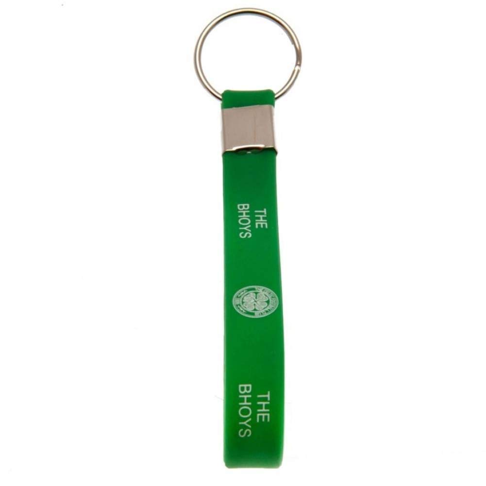 Celtic F.c. Men's Green Celtic Fc Silicone Keyring (One Size) (Green)
