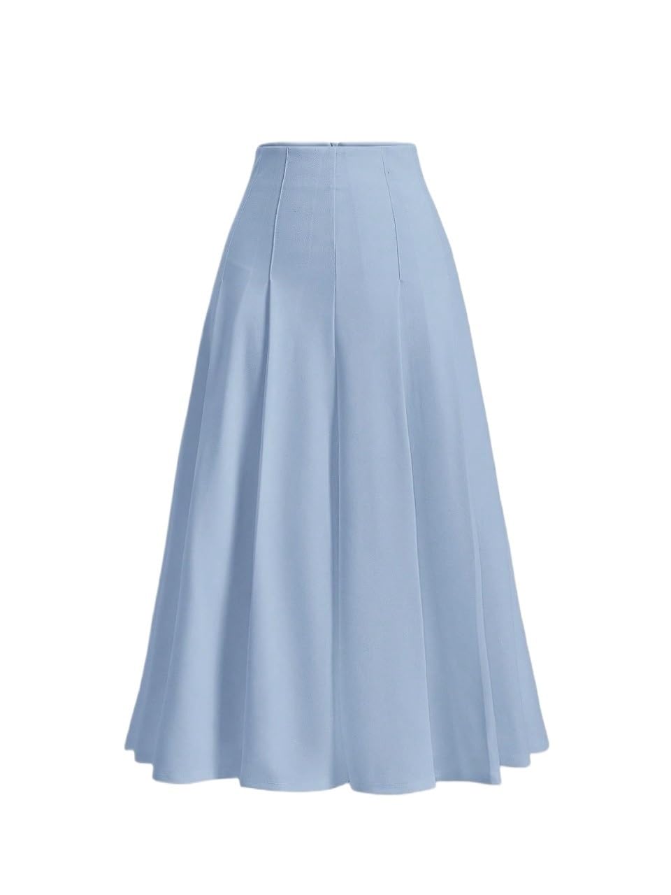 Womens Flowy Trendy Skirt Solid Color High Waist Skirt