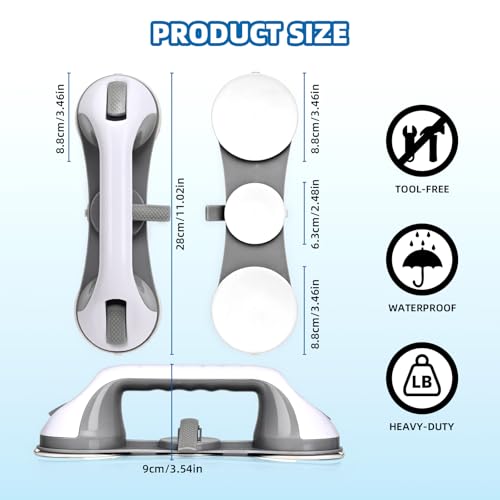 50% Off Suction Grab Bars for Bathroom Safety & Accessibility - Image 2