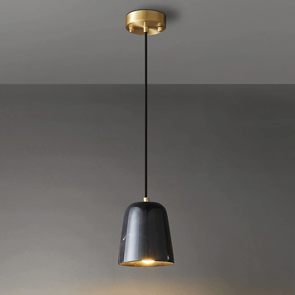 Lampes suspendues rétro en laiton blanc pour éclairage de salon ajustable