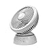 Mały wentylator, obracany w pionie wentylator na biurko, interfejs USB, 3-stopniowa regulacja, wentylator wibracyjny (kolor: biały, rozmiar: 28 x 22 cm)