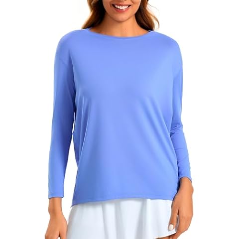 JOYSPELS Loose Fit Boat-Neck Workout Top Cover