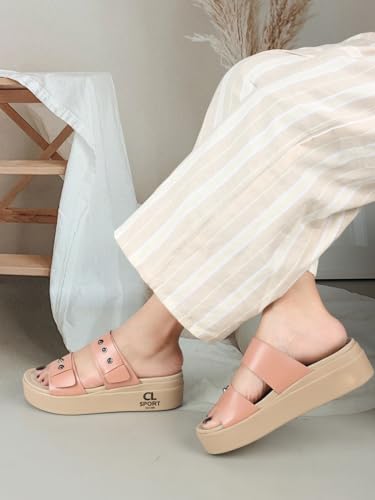 Image of Carlton London women's Adjustable Double Strap Platform Sandals