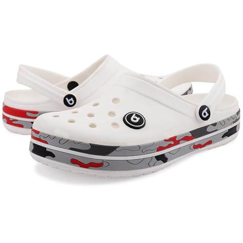 Image of KOBURG Lite Men's Super Stylish Clogs | Casual Walking Clogs | Sandals with Adjustable Back Strap for Men | Comfortable & Light Weight | Stylish & Anti-Skid | Waterproof | Gents /Boys KF-414