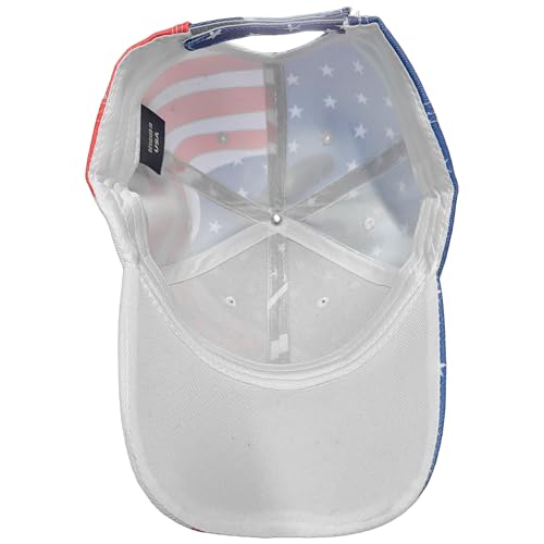 Image of Black Duck Brand Patriotic American Flag Baseball Cap - USA Stars & Stripes Adjustable Hat - Fourth of July, Memorial Day (4 Hats)