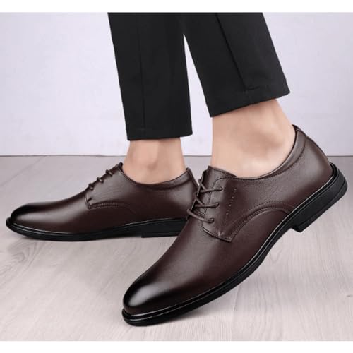 Men's Comfort Orthopedic Formal Oxford Shoes Burnished Leather Lace-up Breathable Anti-Slip Tuxedo Shoes2