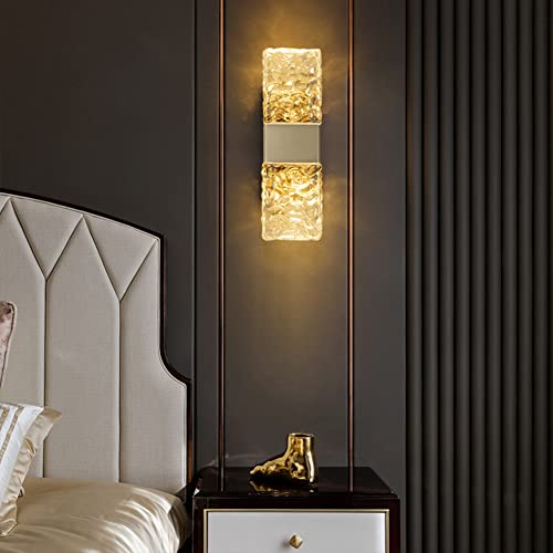 Applique murale cristal moderne dorée 8W design haut de gamme - 6