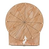 Gorise 11,4 Zoll Hochzeitsspiel-Drehrad, hölzernes Preisrad-Drehrad mit Ständer für Hochzeits-, Verlobungs-, Party-, Schul- und Familienspiele