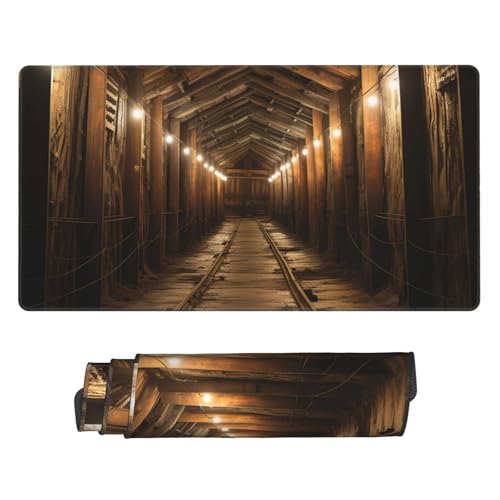 Tapis de souris de jeu esthétique mine de sel pour espace de travail serein
