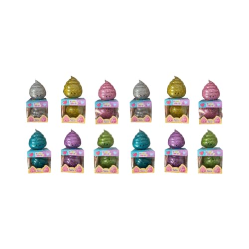 Juego de 12 bolas blandas de colores metálicos, TPE suave, antiestrés, para relajarse, juguete sensorial para fiestas