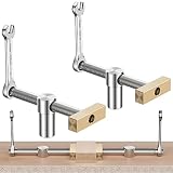 2 Pack Bench Dog Clamp, DAYDOOR Adjustable Vise Benches with Dog Holes Stop, Fast Fixed Clip Clamp F