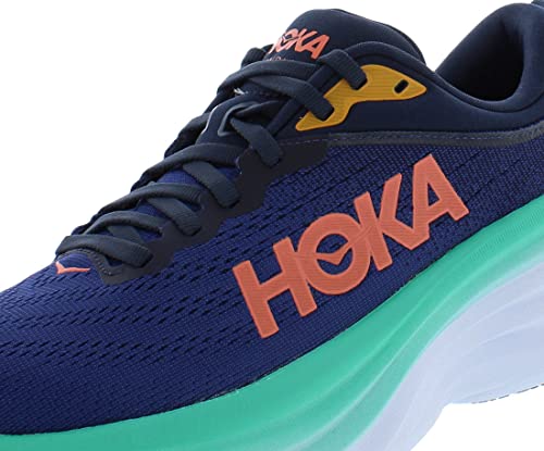 HOKA ONE ONE Bondi 8 Womens Shoes Size 6, Color: Outer Space/Bellwether Blue3