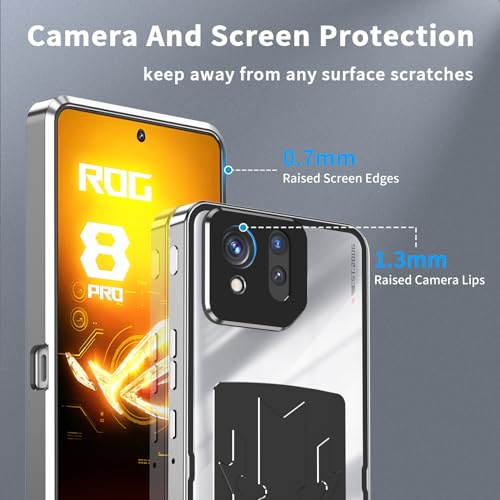 Vicoogo ROG 8 PRO CASE Metal Case For Asus Rog Phone 8 Pro Case / 8 Case [Graphene Heat Dissipation] [Metal Frame Bumper] [Camera Lens Protector] [Safety Lock]  thumb #5