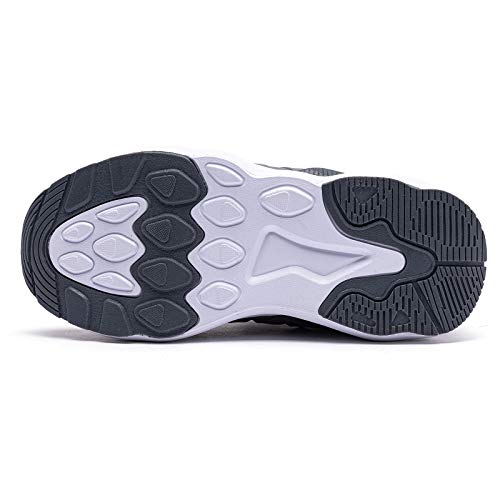 Tênis infantil de malha respirável Hobibear de malha leve atlético, 1/Grey, 3 Little Kid