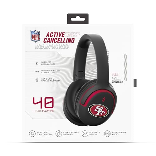 Image of SOAR NFL Active Noise Cancelling Over The Ear Headphones