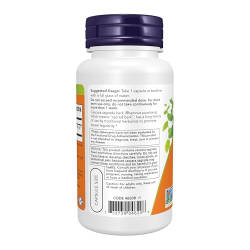 Image of NOW Foods Cascara Sagrada 450mg