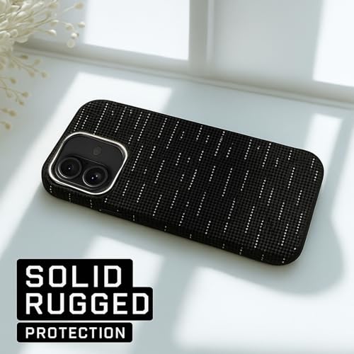 Image of AIBEX Aramid Fiber Mag-Saf Case Compatible for iPhone 16 | Slim Protective Back Cover with Built-in Magnets | Wireless Charging Support | Camera Ring Stand | Shockproof with Air Guard Corners