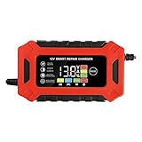 Chargeurs De Batterie - Chargeur De Batterie Au Lithium, Mainteneur De Batterie Intelligent Entièrement Automatique 12 V | Chargeur Désulfatateur De Batterie pour Moto, Voiture, Bateau, Camion