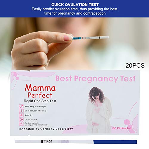 20 stks/zak Zwangerschapstester, Roze Witte Wegwerp LH Urine Test Strip, Hoge Gevoeligheid Ovulatie Predictor Kit, Voor… - Image 5