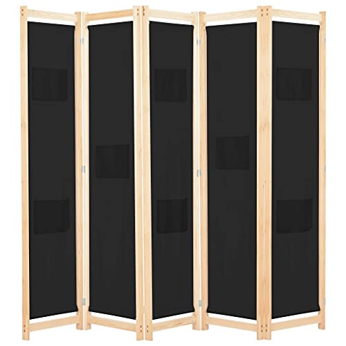 Biombos de Madera 5 Paneles Marca vidaXL