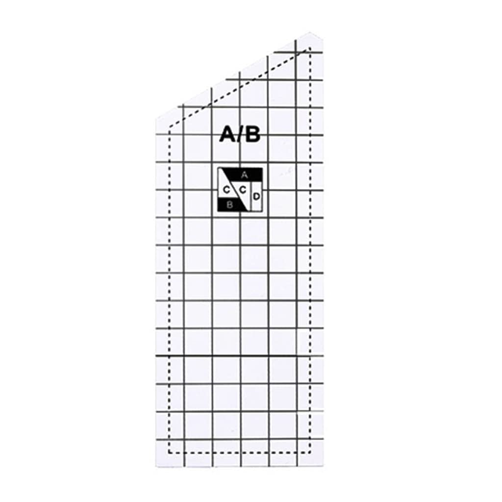 Carotoe B Practical Household Patchwork Craft Ruler 4 Waterproof Dustproof Easy Cleaning Anti Deform Quilting Ruler Cutting Rulers For Quilting And Sewing Acrylic