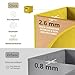 DECOMOMO Storage Bins, Cube Storage Bin with Labels, Fabric Storage Cubes for Shelves (10.5