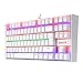 Produktbild Redragon K552 Mechanische Gaming Tastatur 60% Mini TKL Keyboard mit Roten Schaltern 87 Tasten für PC Gaming Rainbow Beleuchtet DE QWERTZ (Weiß)