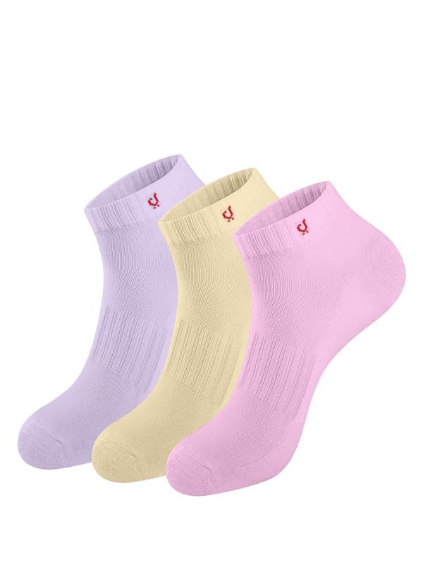 trendmalls Cotton Blend Socks for Mens & Womens, Sneakers Length Fit, Athletic Odour Free with Arch Support Sports Running wear Unisex Free Size (Packs of 3 & 6)-picture-1