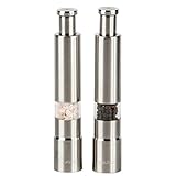 Salt and Pepper Grinder Set - 2 piece Premium Quality Stainless Steel Shaker/Mill Combo