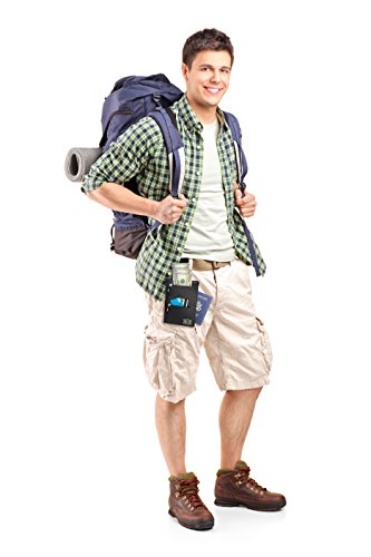 Shacke Hidden Travel Belt Wallet w/RFID Blocker (Black with Black Strap) - Image 5