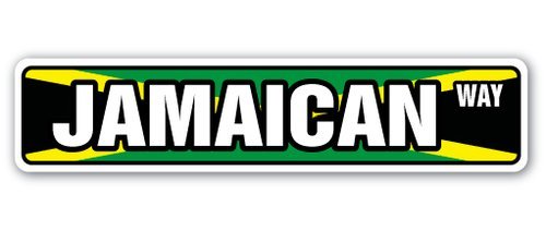 SignJoker[SignJoker] JAMAICAN FLAG Street Sign jamaica national nation pride country gift Wall Plaque Decoration