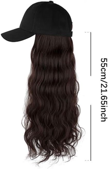 Wig Cap Wig Cap Fashionable Natural Peaked Cap Women's Long Curly Wig Cap Realistic Wig Cap Adjustable Wig Cap Hair Extension Cap(C)