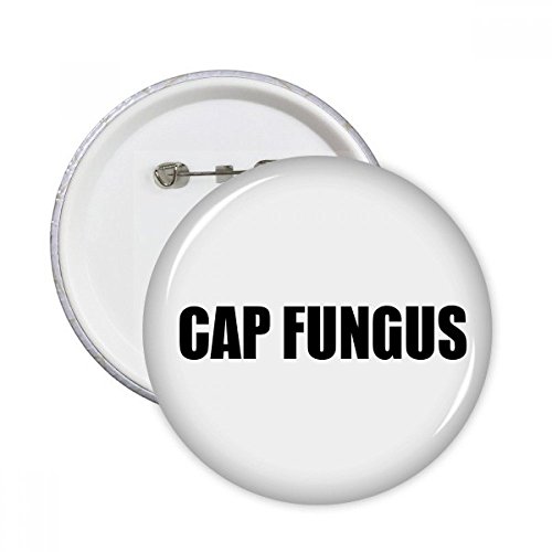 Badge bouton Cap Fungus pin's rond multicolore taille S comme idée cadeau vêtement original
