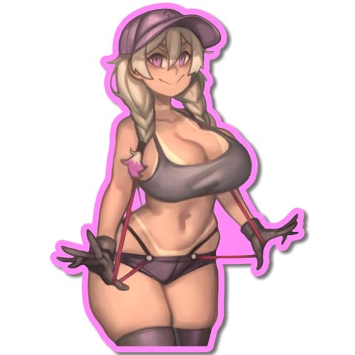 Tanned Skin and Sexy Body Sexy XXX 210 Hentai Sticker Cute Die-Cut Stickers for Adult Laptop Skateboard Motorcycle Car Bike Luggage Case Decoration Waterproof Decals
