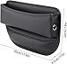 ZGPKX Car Seat Gaps Filler Organiser for Audi A6 C5 Avant Wagon 2001 2002 2003 2004 2005, Seat Storage Box Leakproof PU Leather Car Console Side Pocket Accessories,2 Piece-Black