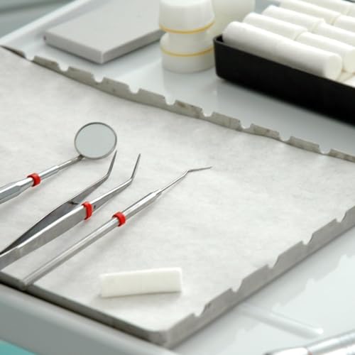 Vakly BL PTC1000 Dental Medical Tray Cover Liner 1000 Disposable Paper Sanitary Covers thumb #1
