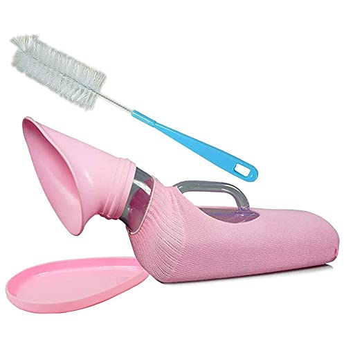 GHzzY Urinoir Portable pour Femme - Collecteur d'urine avec Couvercle - Bouteille pour Pipi en Forme d'incontinence pour Femme de 1200ML idéale pour Les Patients alités ou à mouvements limités