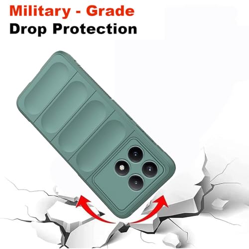 Image of amazon basics Mobile Cover for Poco X6 Pro 5G / Mi Redmi K70E 5G | Full Camera Protection | Liquid Silicon Case | Flexible Bumper Case for Poco X6 Pro 5G / Mi Redmi K70E 5G (Green)