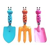 Supvox Gartengeräte Junge Mädchen Mit Kunststoffgriff Einschließlich Gartenschaufel Gartengabel Und Pflanzen-lieferungen Geeignet Für Gartenarbeit Und Spiel