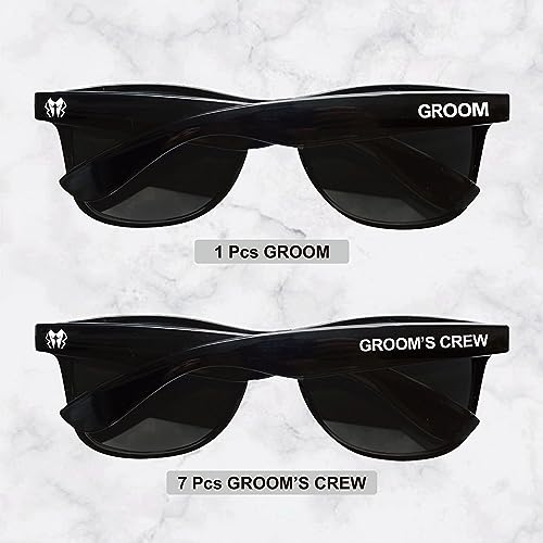 Groomsmen Proposal Gift Bachelor Party Favors Decorations For Men 8 Pcs Sunglasses.4