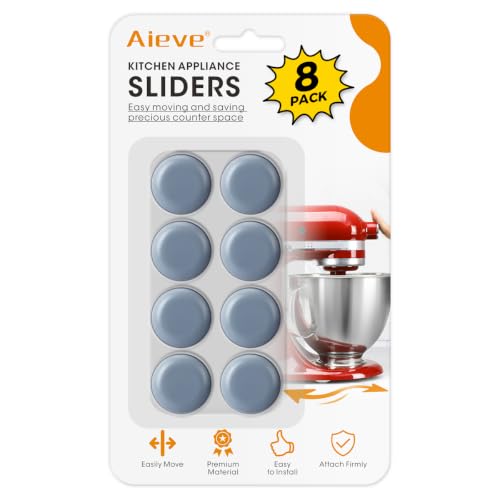 Aieve Appliance Sliders 8 Pcs Small Appliance Slider for Countertop